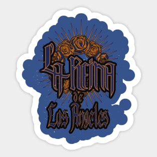 The Queen of Los Angeles - Blue and Gold Sticker